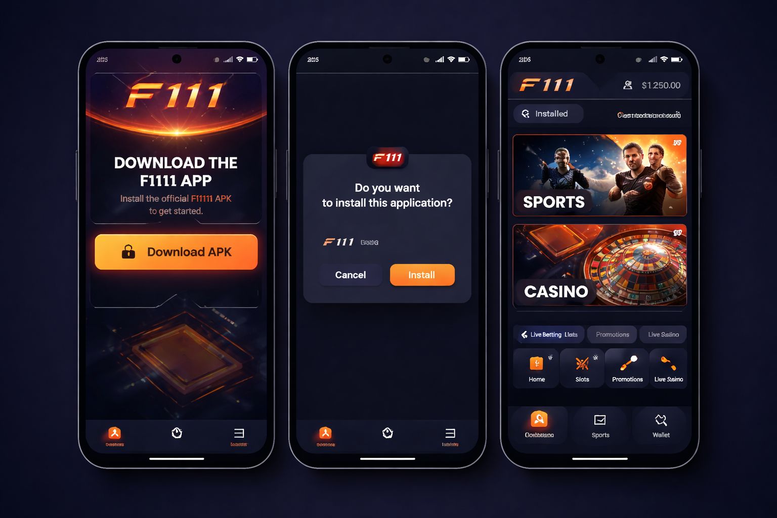 F111 App | Fast Android APK for Live Betting & Casino