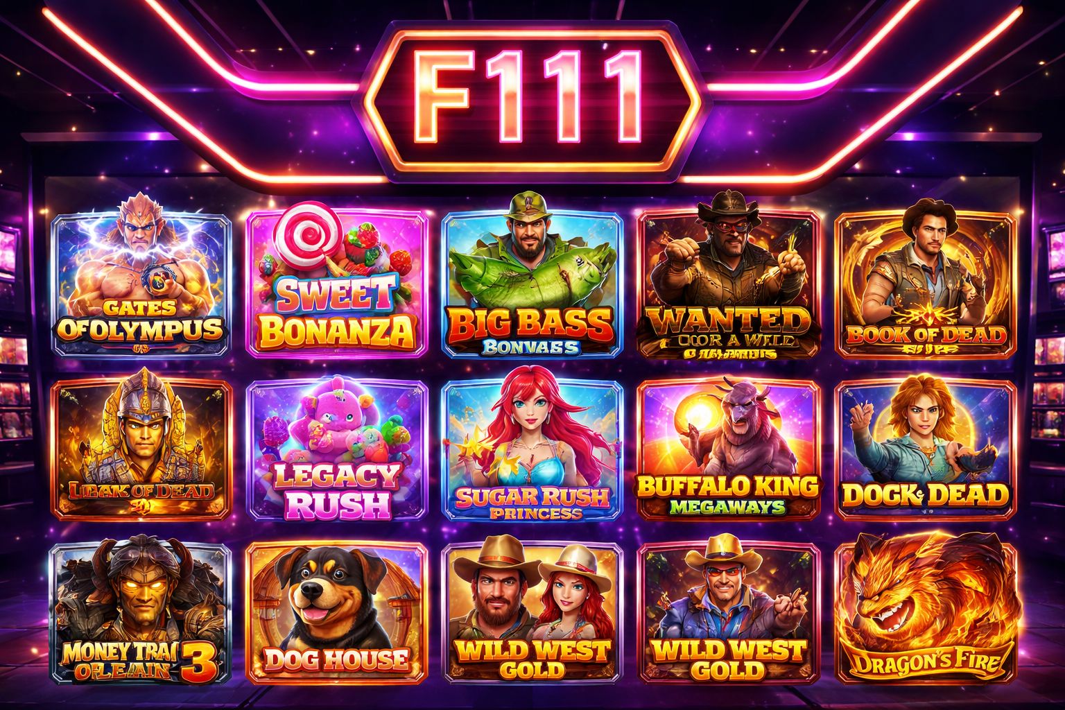 F111 Slots - Megaways Reels and Progressive Jackpots